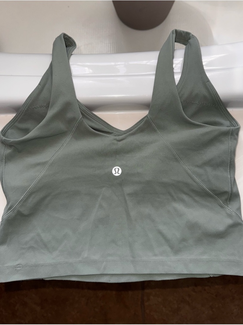 lululemon Sage Green V-Neck Align Tank